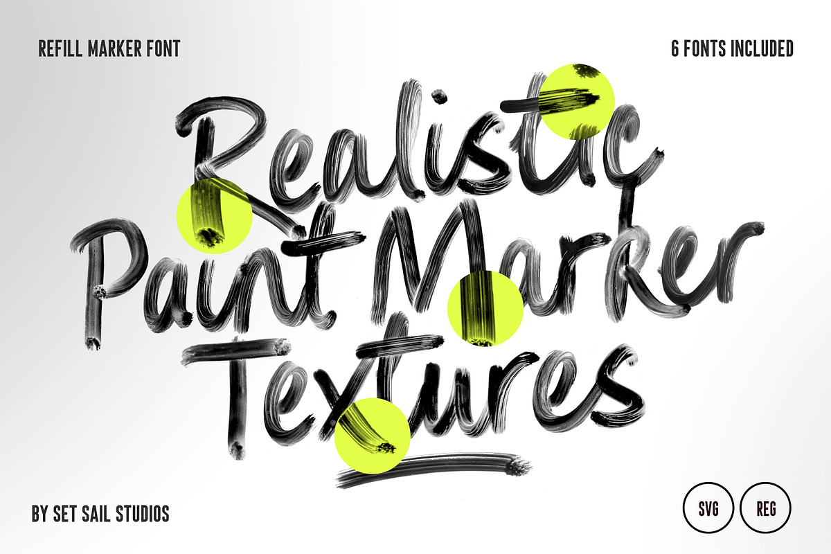 Refill SVG Marker Font Set, a Handwritten Font by Sam Parrett (Photo 2 of 9)