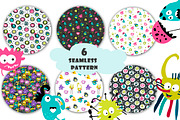 Cute funny monsters, an Animal Illustration by lidiya_zayac (Thumbnail 5 of 5)