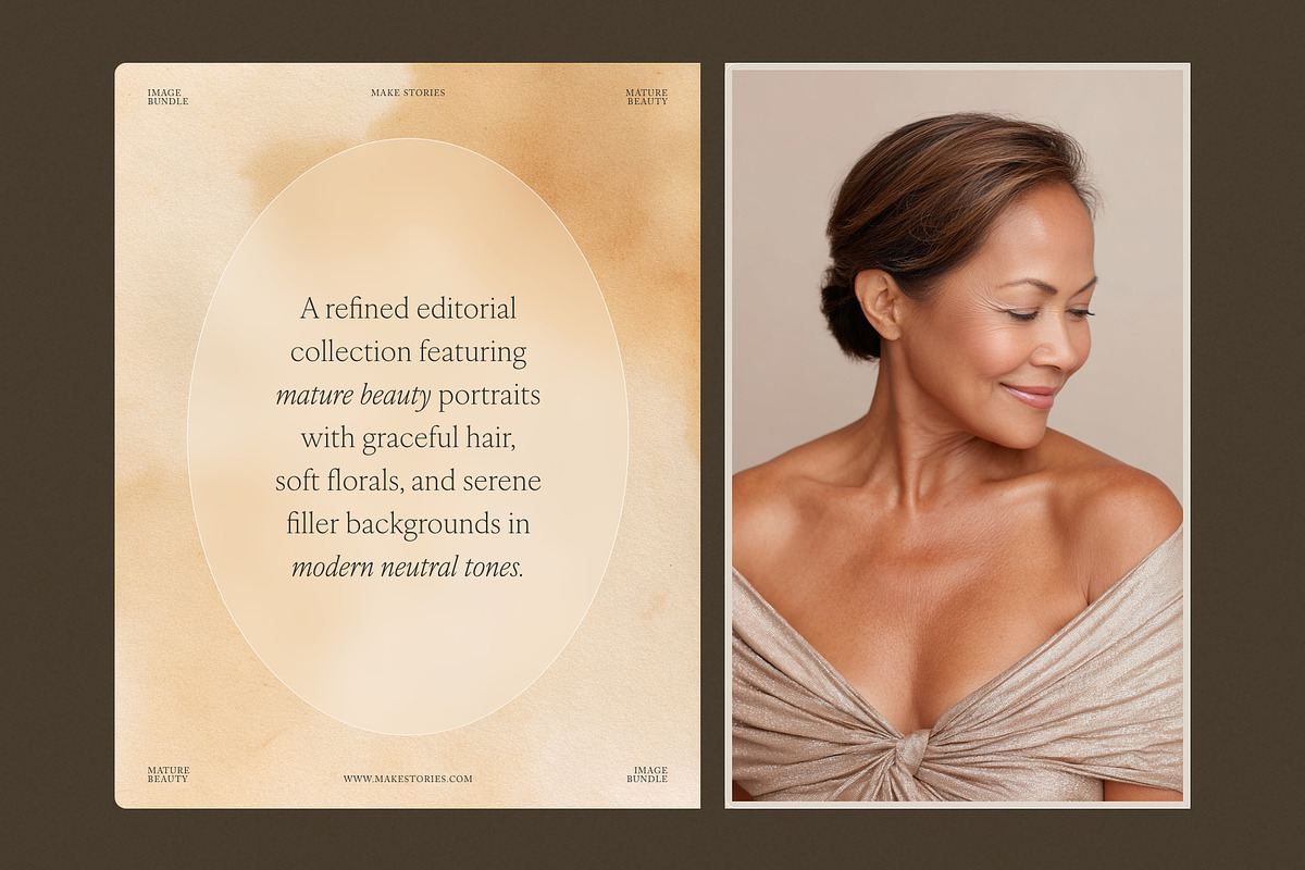 Diverse Mature Women Beauty & Hair, a Beauty & Fashion Photo by Make Stories Studio (Photo 13 of 25)