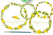 Dandelions-clipart set watercolor, an Illustration by watercolorwild.graphics (Thumbnail 9 of 11)