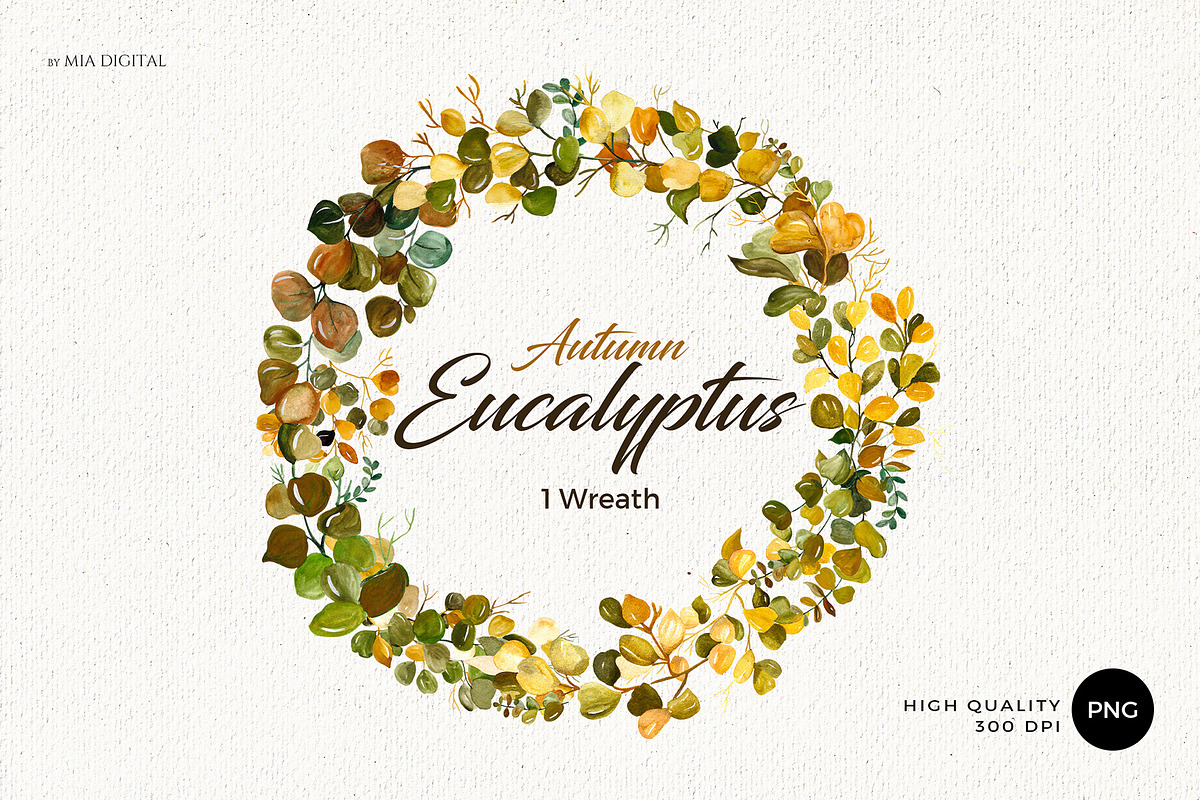 Watercolor Eucalyptus Branches, an Illustration by Mia Digital (Photo 5 of 5)