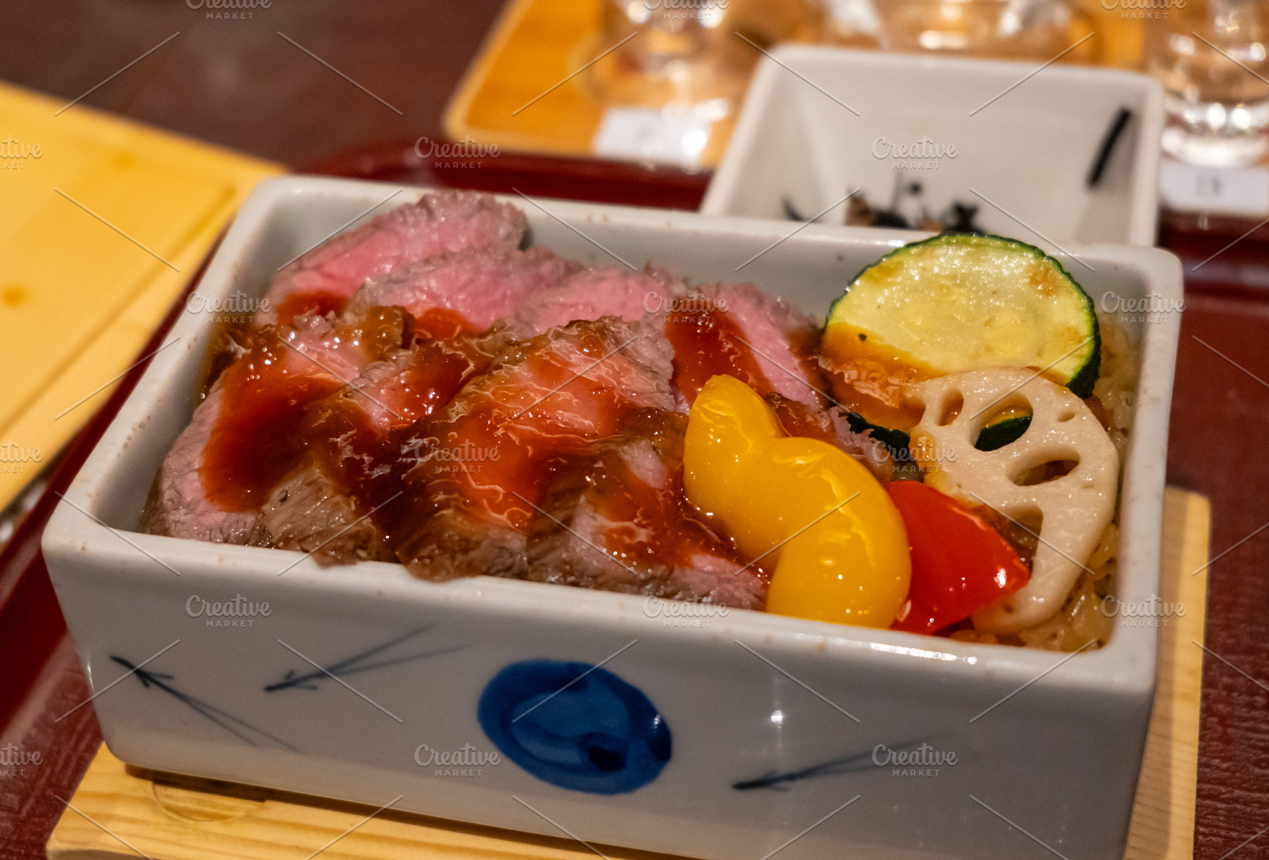 Wagyu beef dish served in a restaurant on Miyajima island, a Food & Drink Photo by GoodGoods