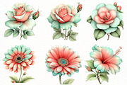 Whimsical Spring Flower clipart, an Illustration by Designworld (Thumbnail 4 of 8)