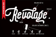 Revolage. - a Premium Vintage Font, a Script Font by Vava Aryanto (Thumbnail 2 of 16)