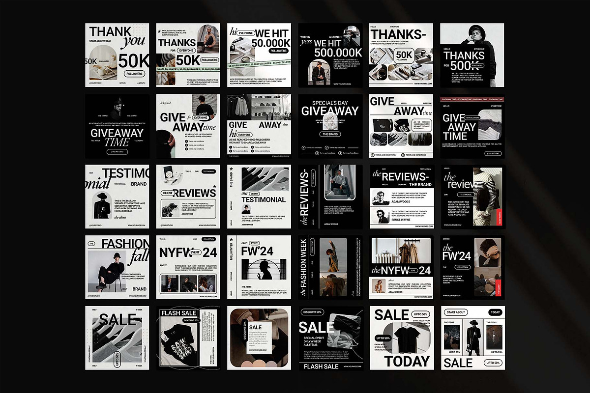 Fashion Fair Instagram Pack, a Social Media Template by Analogi Studio (Photo 8 of 8)