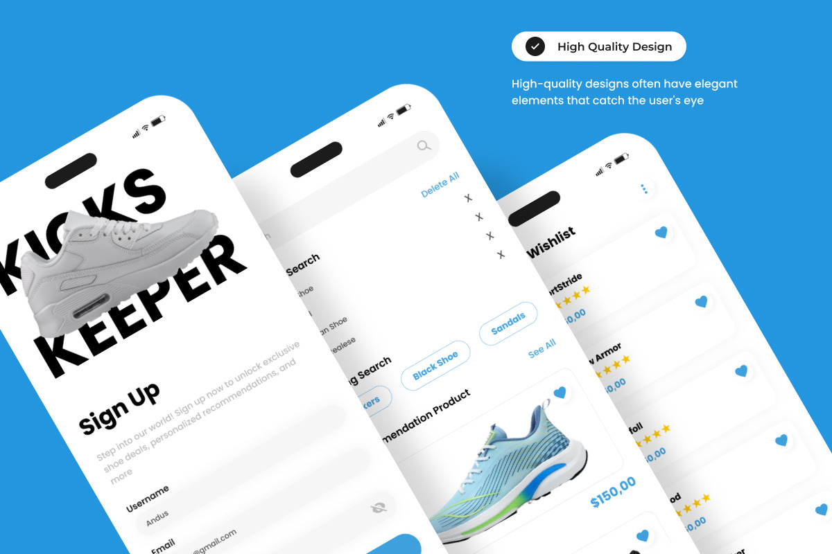 KicksKeeper - Shoe Store Mobile App, an App Template by twinstd (Photo 2 of 5)