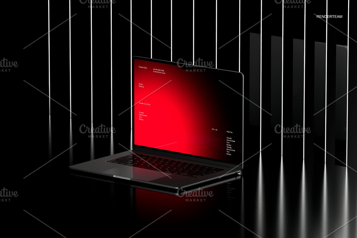 MacBook Air Mockup Set, a Mac Mockup by Renderteam (Photo 7 of 10)