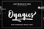Oqagies Brush + Bonus, a Script Font by Barland Design (Thumbnail 1 of 8)