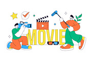 10 Movie Vector Illustration, a Decorative Illustration by denayunebgt (Thumbnail 4 of 4)