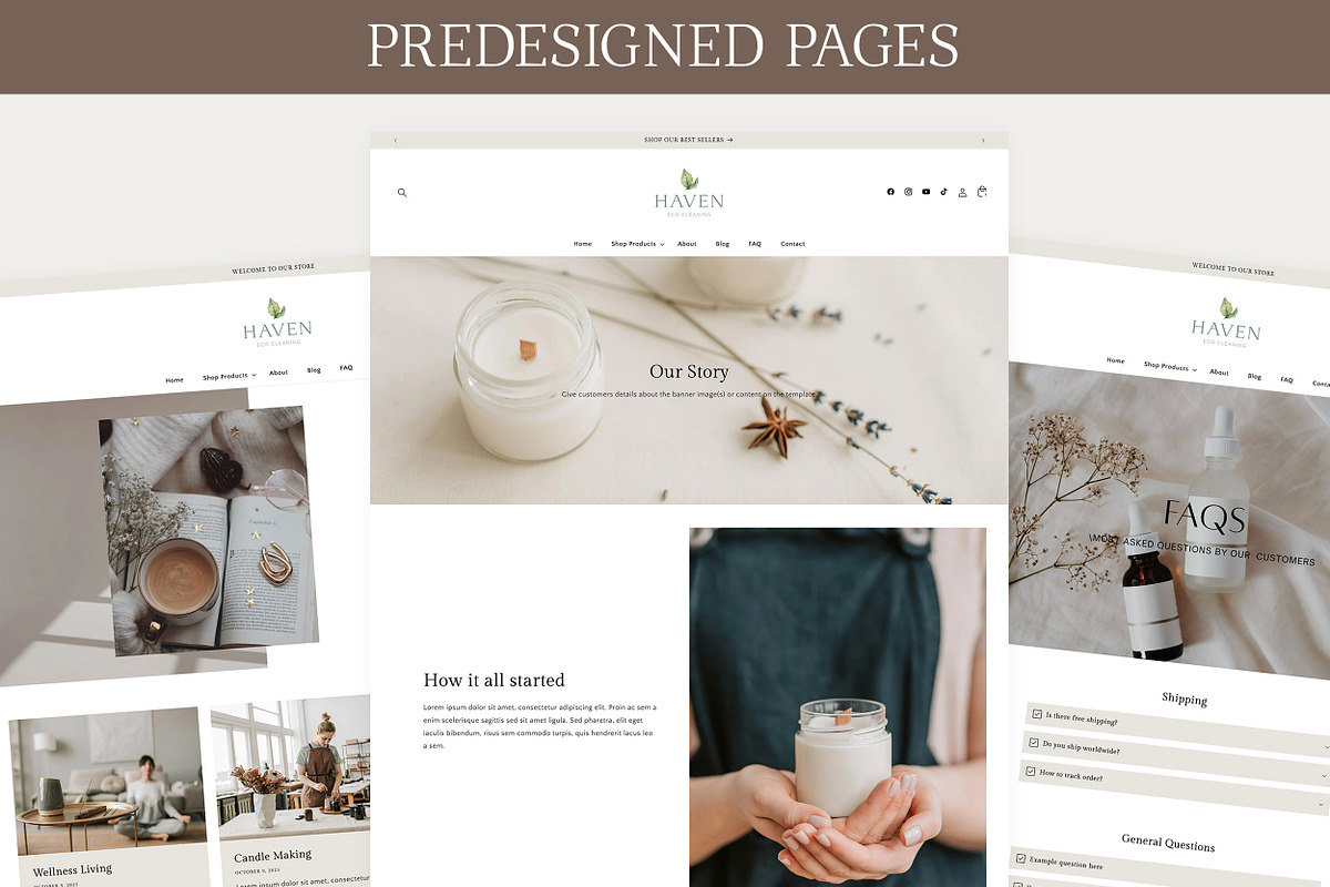 Skincare and Beauty Shopify Template, a Shopify Template by Sky and Stars (Photo 3 of 6)