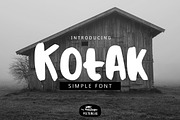Kotak Font, a Font by YandiDesigns (Thumbnail 1 of 4)