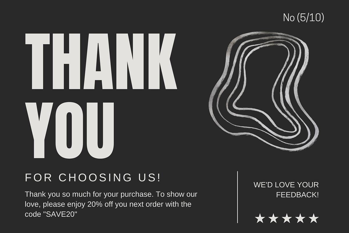 Card Template Thank You, a Graphic by Dheny Designer (Photo 5 of 10)