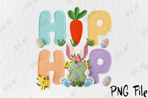 Faux Yarn Easter Hip Hop Sublimation, a Seasonal Illustration by Rose Art