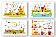 9 Amusement Park Illustration, an Object Illustration by denayunebgt (Thumbnail 3 of 3)