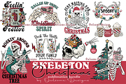 Skeleton Christmas Design Bundle, a Seasonal Illustration by Owlsome.Designs (Thumbnail 1 of 8)