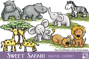 SWEET SAFARI - Digital Clipart