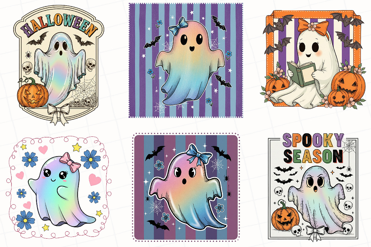 Preppy Coquette Ghost Png, an Illustration by OK Design (Photo 5 of 5)