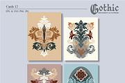 Gothic Ornament and Flowers, a Pattern Graphic by Collection by VY (Thumbnail 5 of 11)
