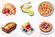 Summer Baking Clipart, an Illustration by RobertsArt (Thumbnail 7 of 7)