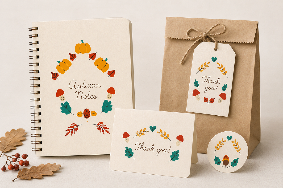 Autumn Frames Illustrations, a Seasonal Illustration by Anna Studio (Photo 8 of 13)