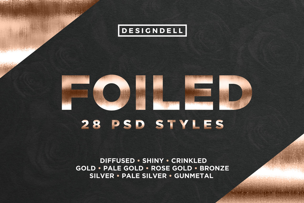Foiled Photoshop Styles preview 6