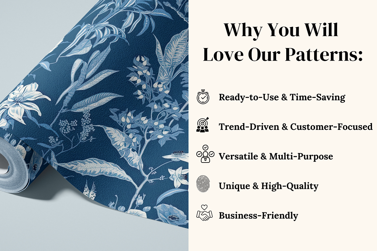 Chinoiserie Botanical Patterns, a Pattern Graphic by Ninterints (Photo 4 of 10)