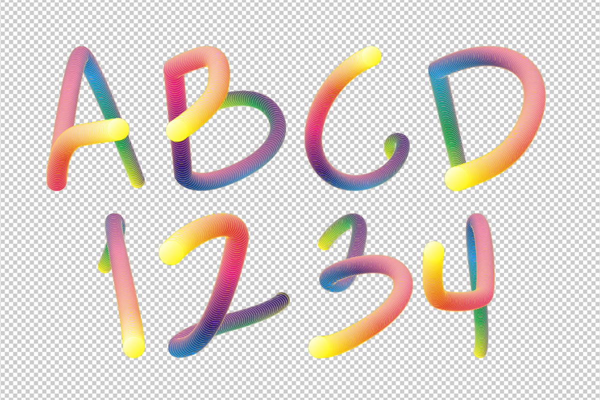 Rainbow Font, a Font by Handmadefont (Photo 9 of 9)