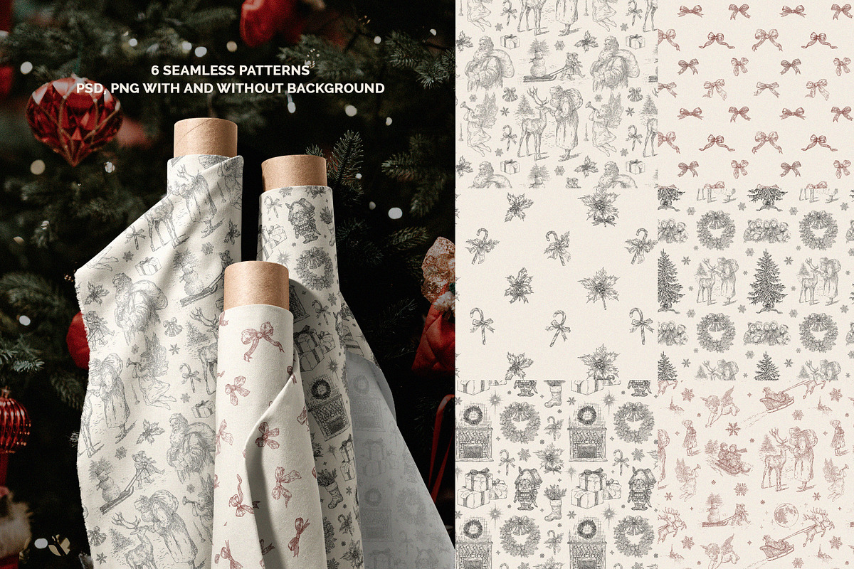 Christmas Melodies: Vintage Line Art, an Object Graphic by AnMark (Photo 3 of 12)