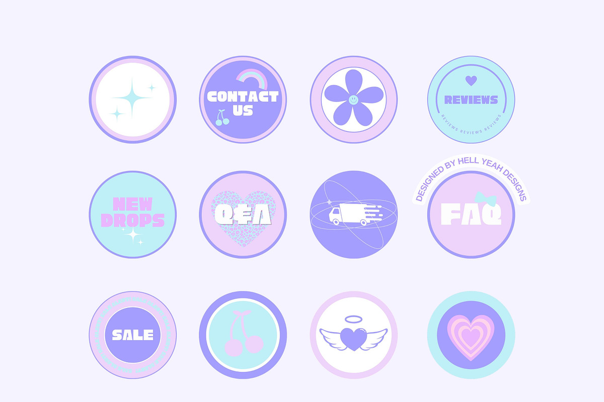 Y2K Branding Starter Kit Templates, a Branding & Logo Template by Hell Yeah Designs (Photo 20 of 20)