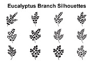 Eucalyptus Foliage Silhouette Set, an Object Graphic by Designs_River (Thumbnail 1 of 3)