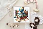 Back to School Books Stack, an Illustration by CraftArtStudio (Thumbnail 6 of 6)