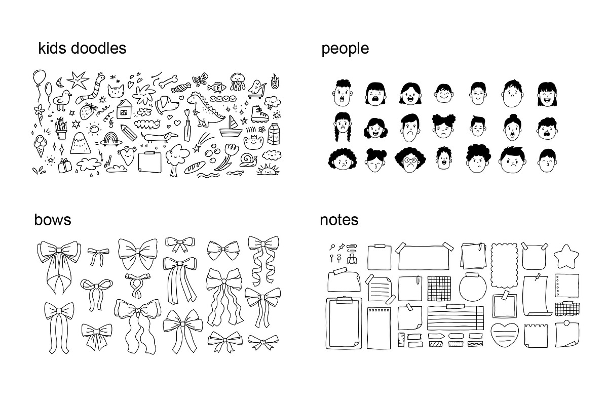 Hand-drawn Doodles Bundle of Bundles, an Object Graphic by Kristina Chistiakova (Photo 3 of 5)