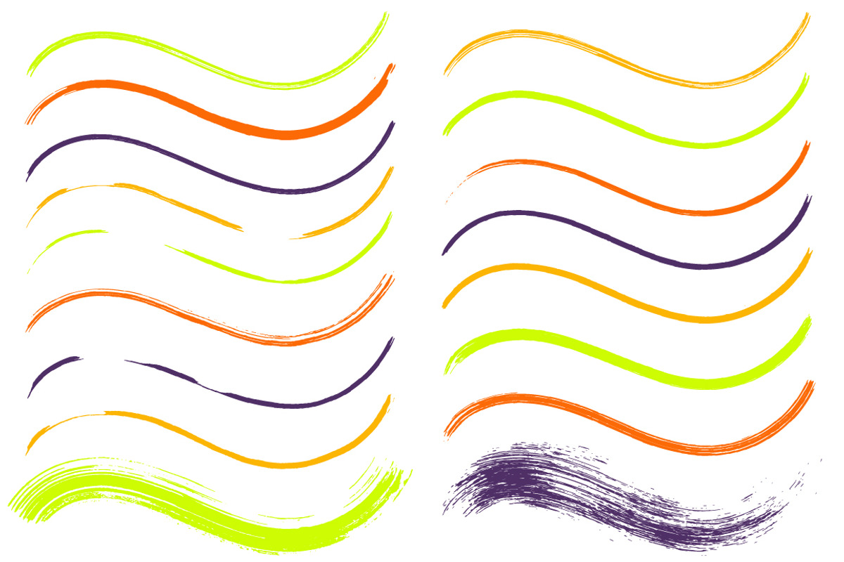 55 Vector Paint Brushes preview 2