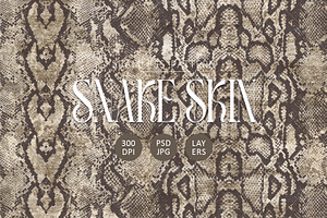 Vintage Snake Skin Seamless Pattern