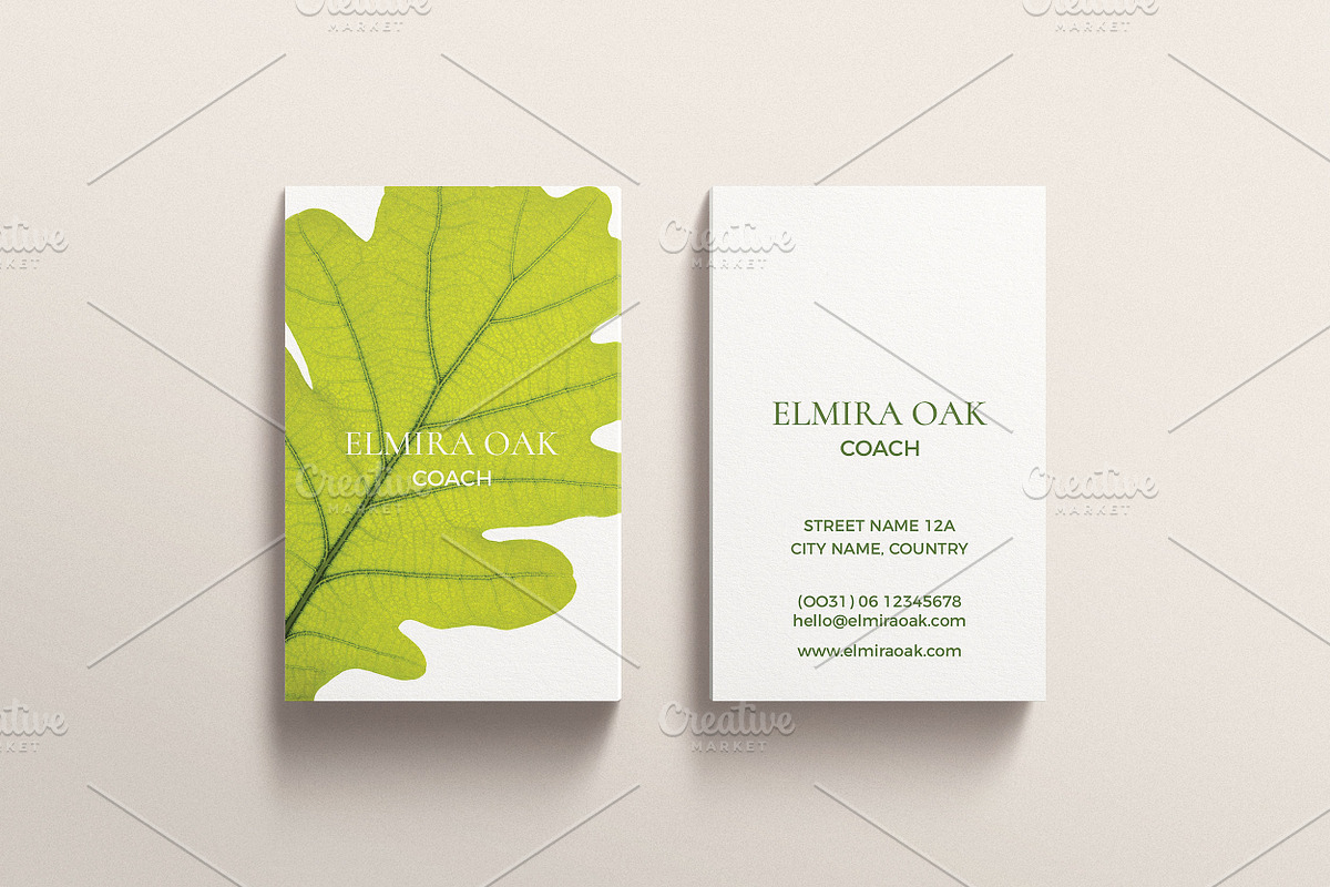 OAK BUSINESS CARD TEMPLATE (PSD), a Templates & Theme by Studio Letsch & de Clercq (Photo 1 of 2)