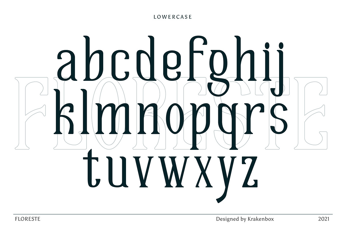 Floreste - Modern Wavy Serif, a Serif Font by Krakenbox Studio (Photo 14 of 18)