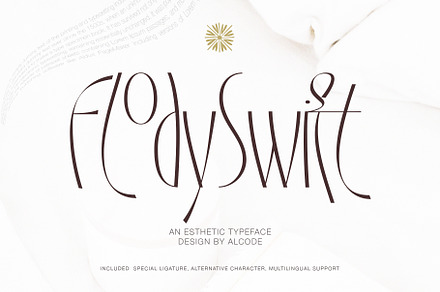 FlodySwift Esthetic, a Serif Font by Alcode