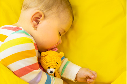 Baby goes to bed in the crib, a Person Photo by yanadjana
