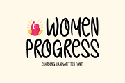 Women Progress Typeface, a Handwritten Font by Seemly Fonts (Thumbnail 1 of 5)