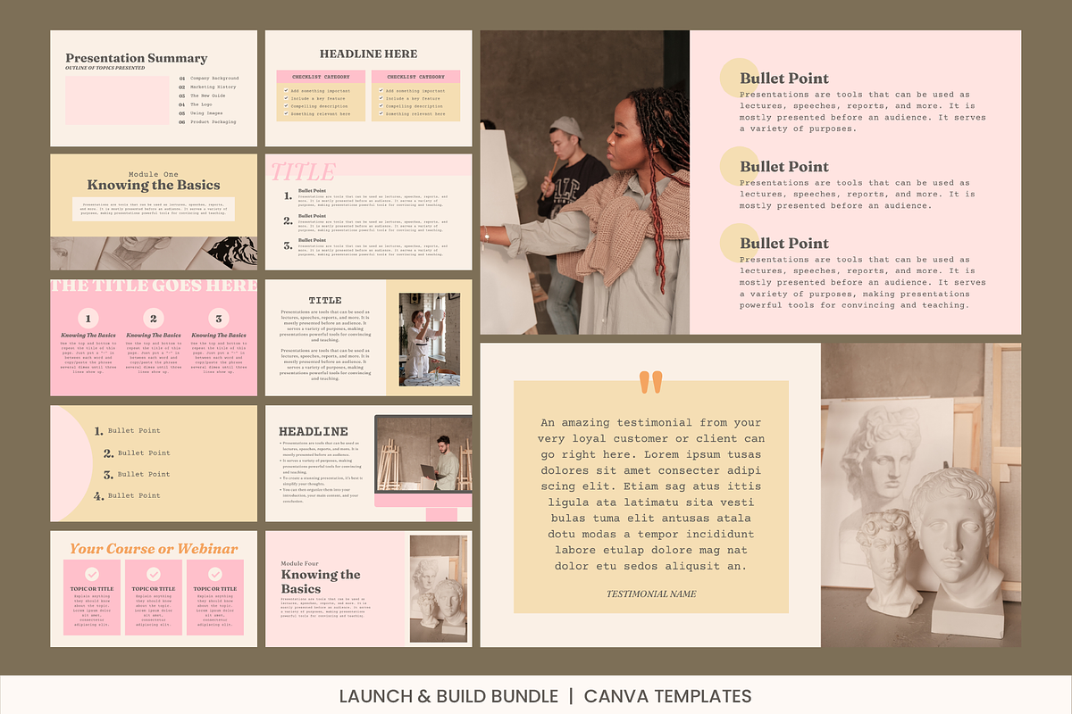 Canva Course Creator Branding Bundle, a Social Media Template by WorkShy Studio (Photo 6 of 21)