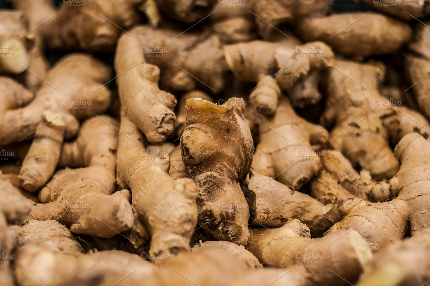 Ginger root closeup, a Food & Drink Photo by Nefrith
