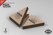 Pizza Slice Box Packaging Mockup, a Cups & Container Mockup by INCDesign (Thumbnail 1 of 9)