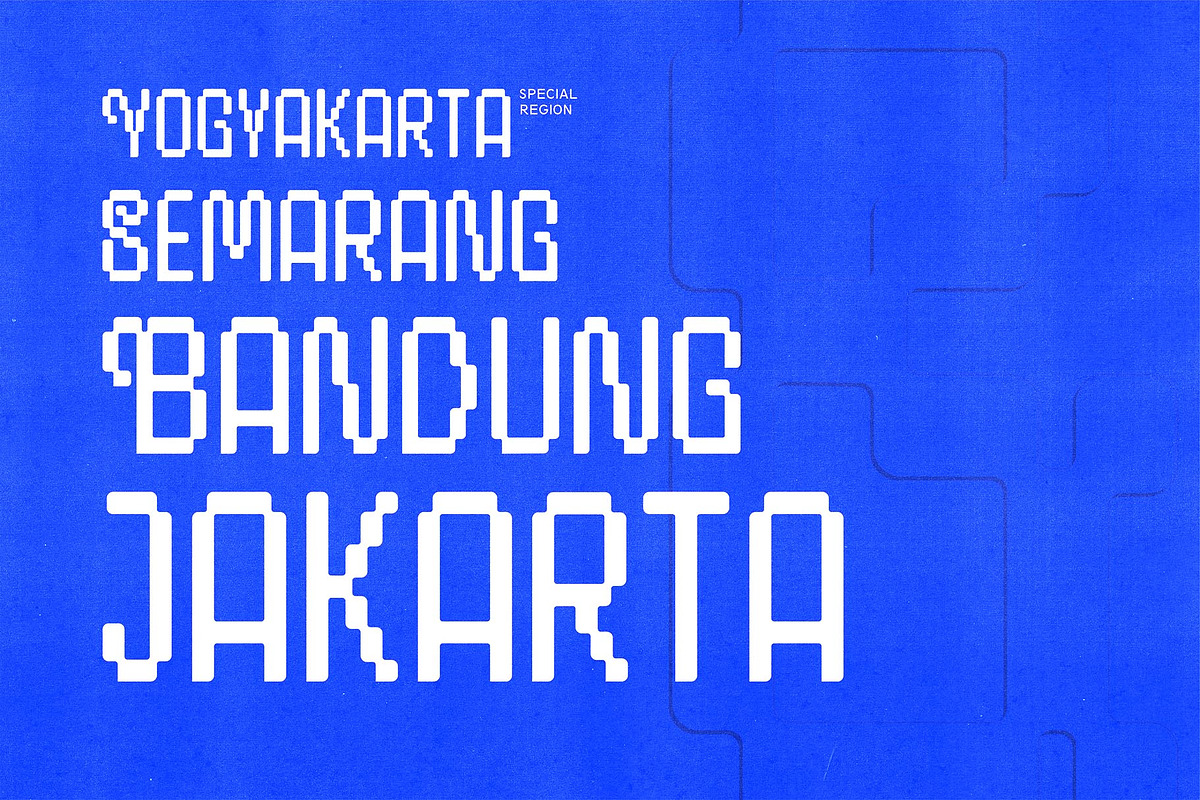 Pixolatte - Pixel Font Display, a Sans Serif Font by Bentype Studio (Photo 3 of 7)