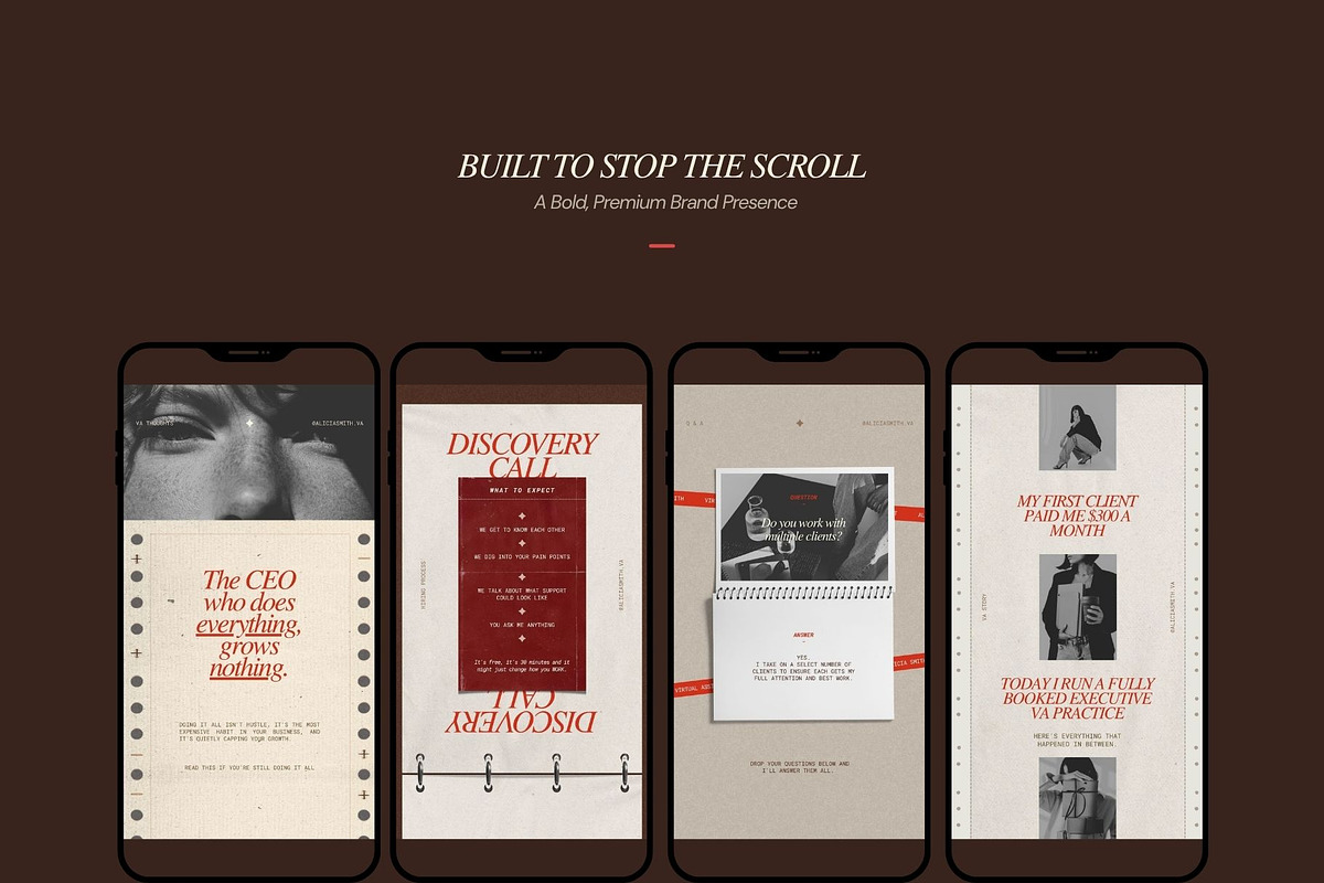 Bold Red Canva Instagram Template, a Social Media Template by And Done Studio (Photo 8 of 8)