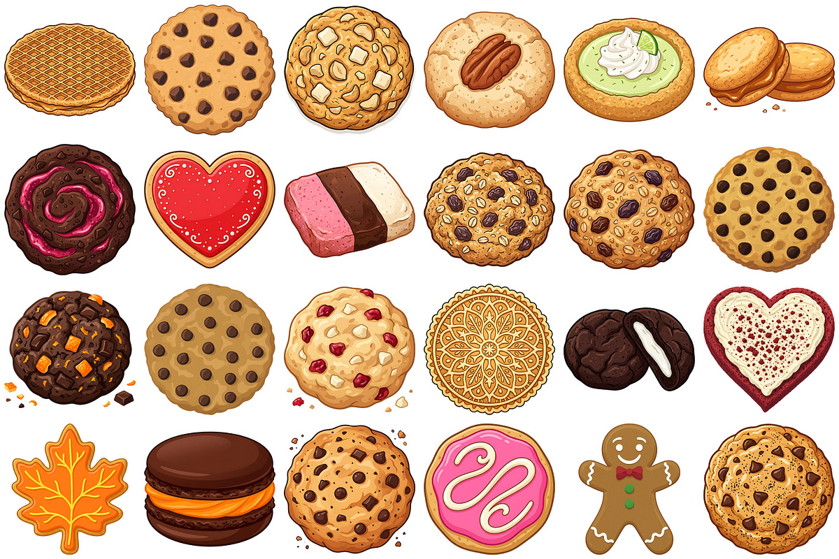 Cookies Clipart, a Food Illustration by Forhadx5 (Photo 7 of 9)