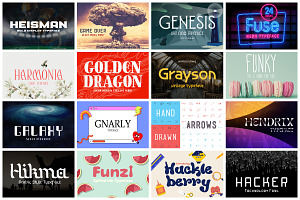 The Creator Font Bundle - 336 Fonts!