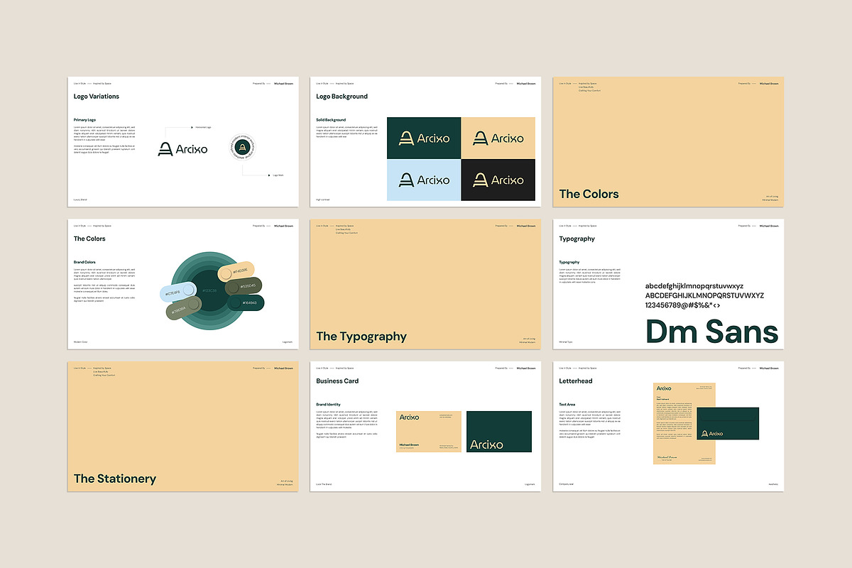 Interior Brand Guidelines Template, a Presentation Template by graphypix (Photo 6 of 7)