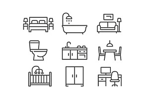 Web icons representing various, an Object Illustration by ZinetroN