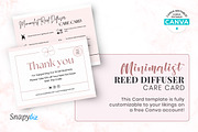 Minimalist Reed Diffuser Care Card, a Templates & Theme by Snapybiz (Thumbnail 2 of 10)