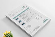 Clean Invoice Form, a Stationery Template by TelaTemplates (Thumbnail 5 of 8)
